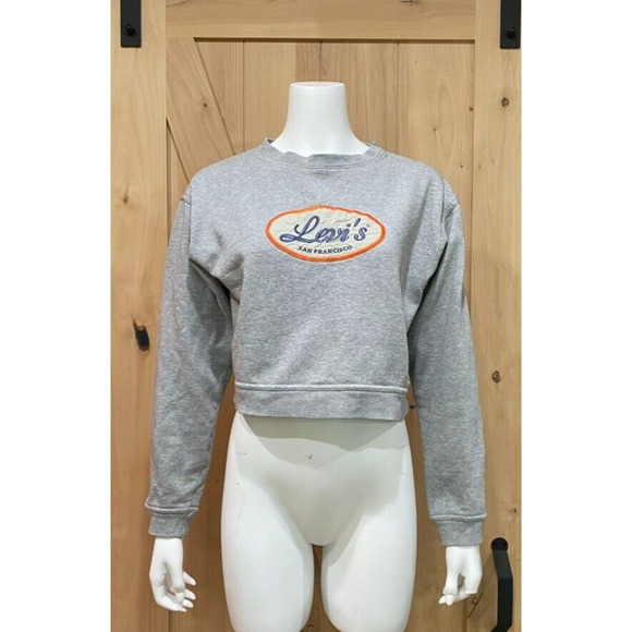 Levi's San Francisco Cropped Sweatshirt Size L - Picture 9 of 10